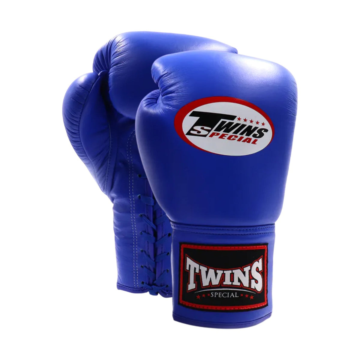 Twins Special BGLL-1 Lace-Up Boxing Gloves, Blue, view 1
