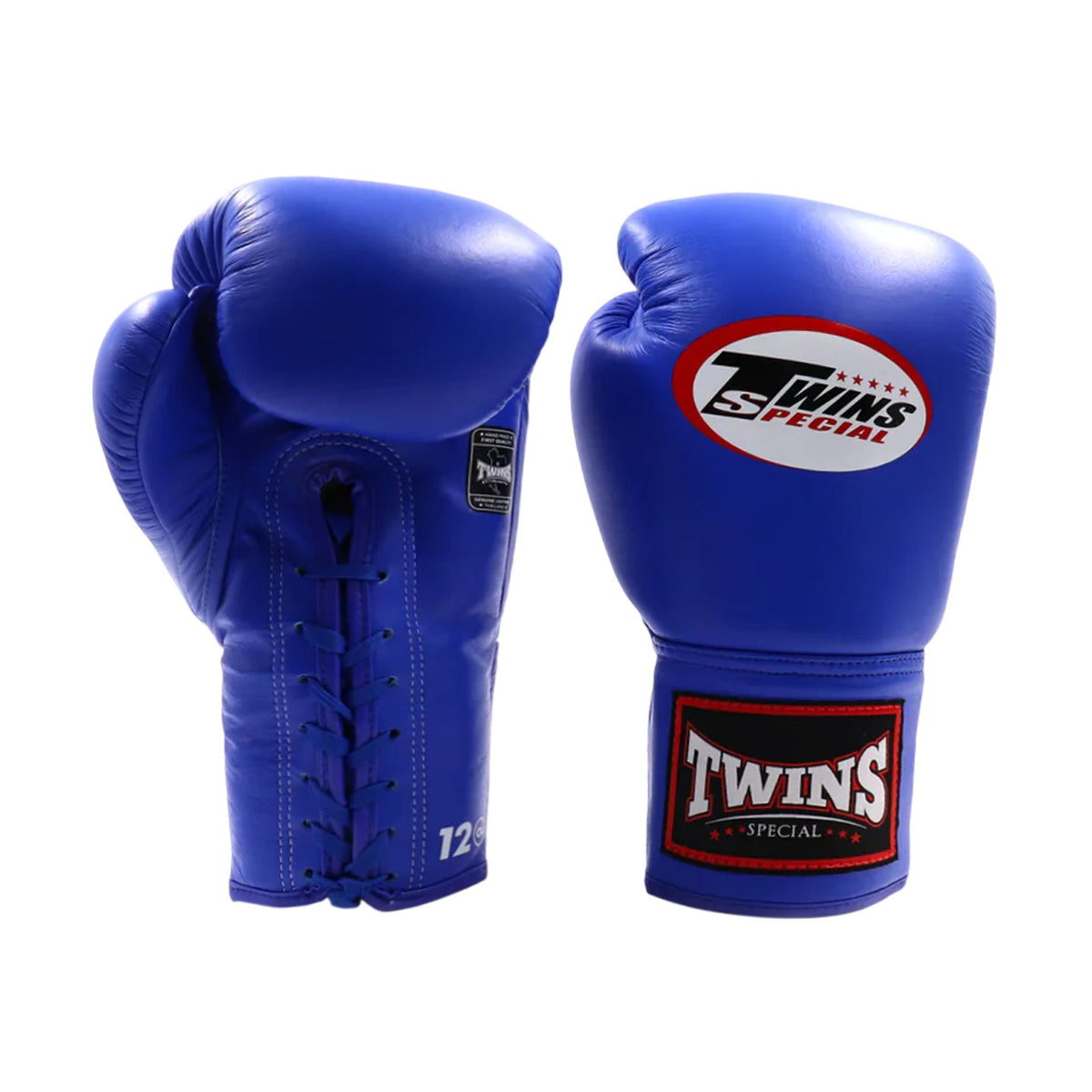 Twins Special BGLL-1 Lace-Up Boxing Gloves, Blue, view 2