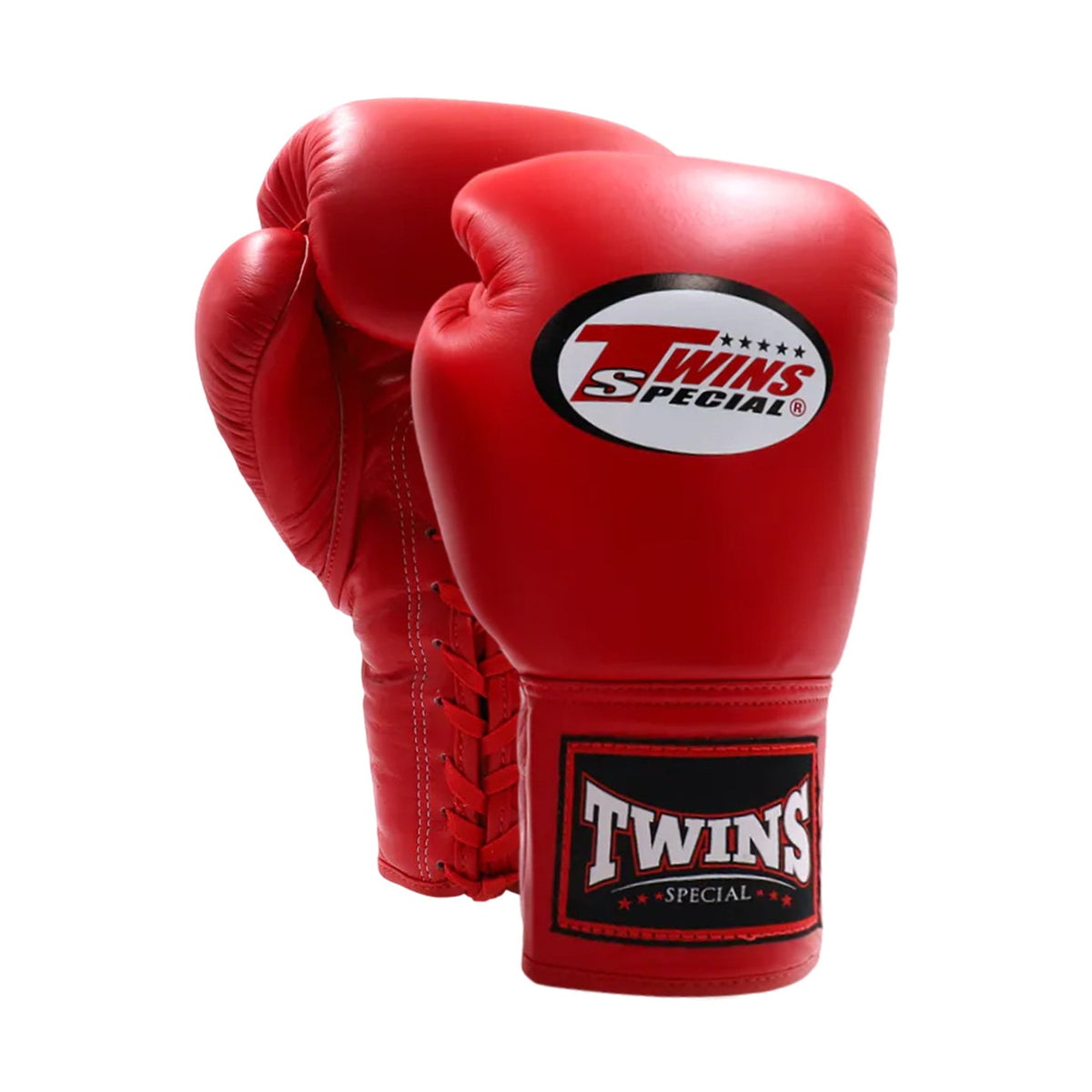 Twins Special BGLL-1 Lace-Up Boxing Gloves, Red, view 1