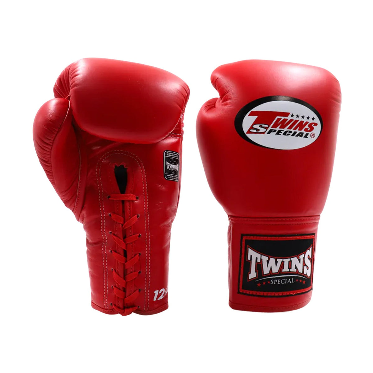 Twins Special BGLL-1 Lace-Up Boxing Gloves, Red, view 2