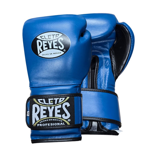 Boxing Gloves Cleto Reyes Hook Loop Blue (Leather)