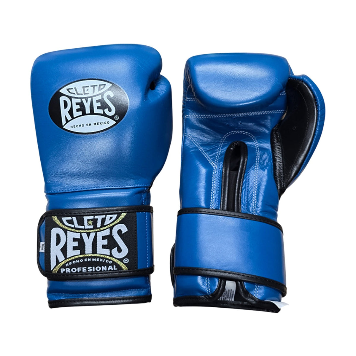 Boxing Gloves Cleto Reyes Hook Loop Blue (Leather)