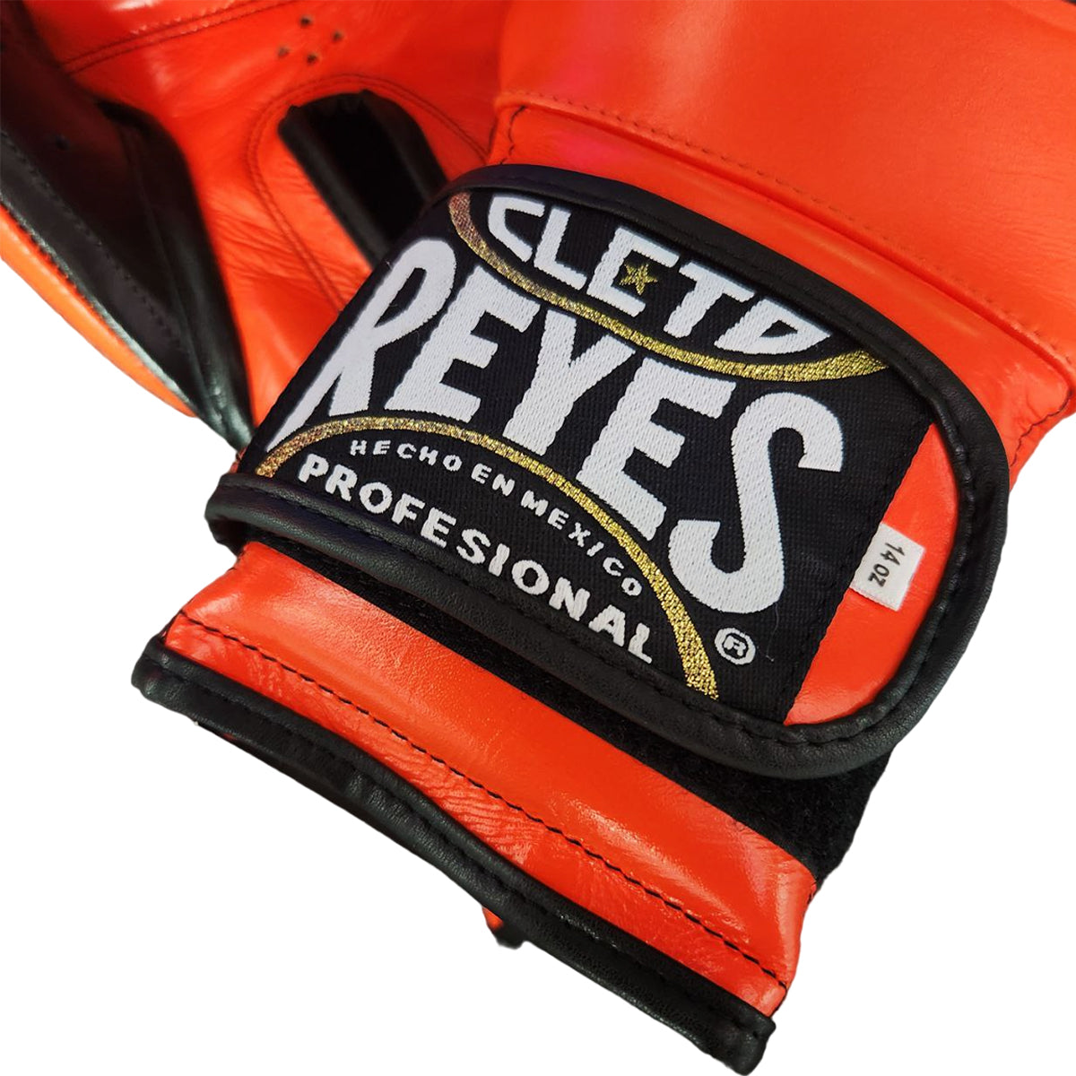 Boxing Gloves Cleto Reyes Hook Loop Closure Orange New Tiger (Free Shipping)
