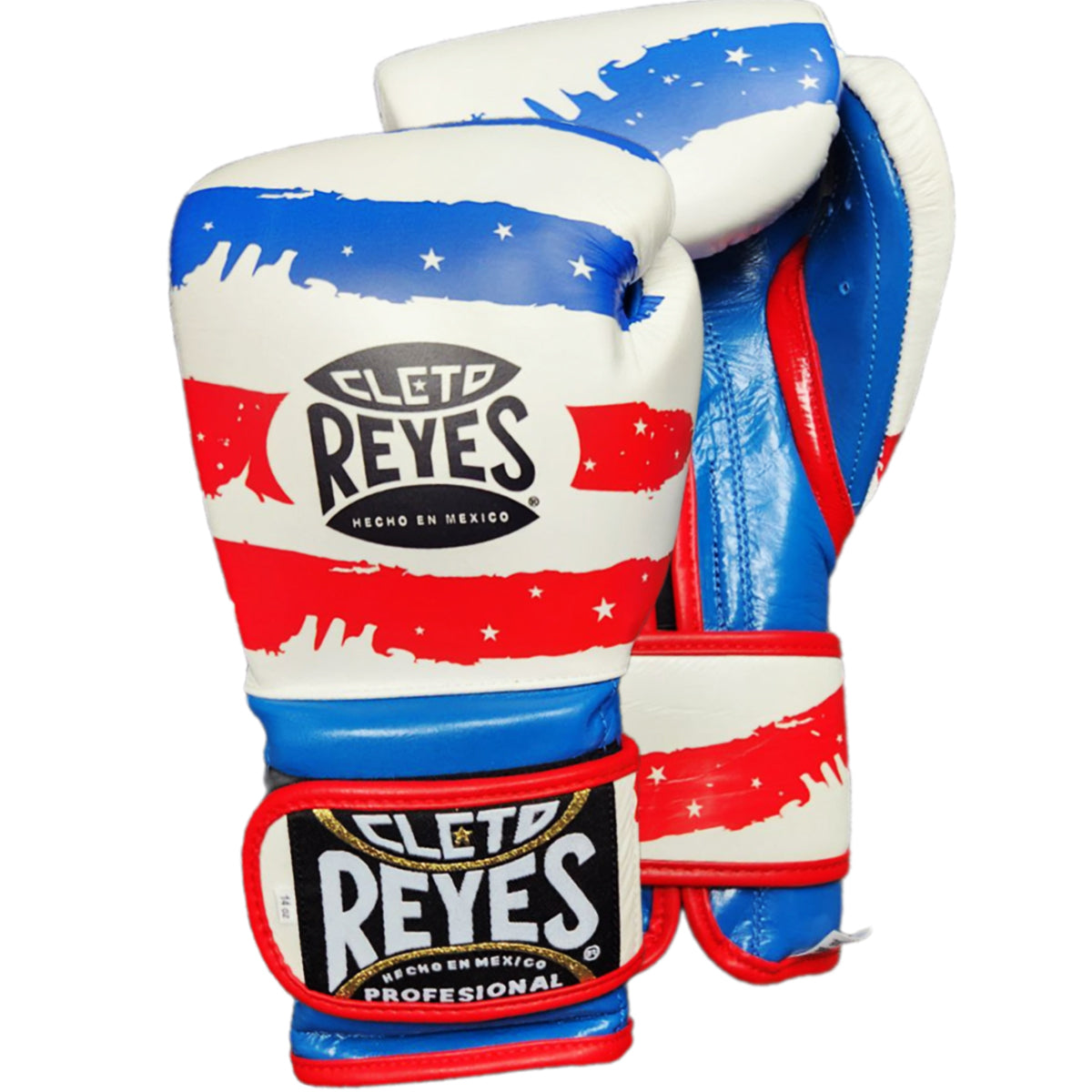 Boxing Gloves Cleto Reyes Hook Loop USA Flag White