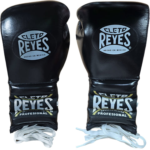 Boxing Gloves Cleto Reyes Traditional Lace-Up Black