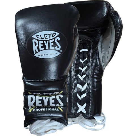 Boxing Gloves Cleto Reyes Traditional Lace-Up Black