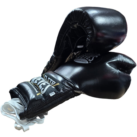 Boxing Gloves Cleto Reyes Traditional Lace-Up Black