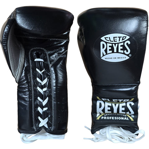 Boxing Gloves Cleto Reyes Traditional Lace-Up Black