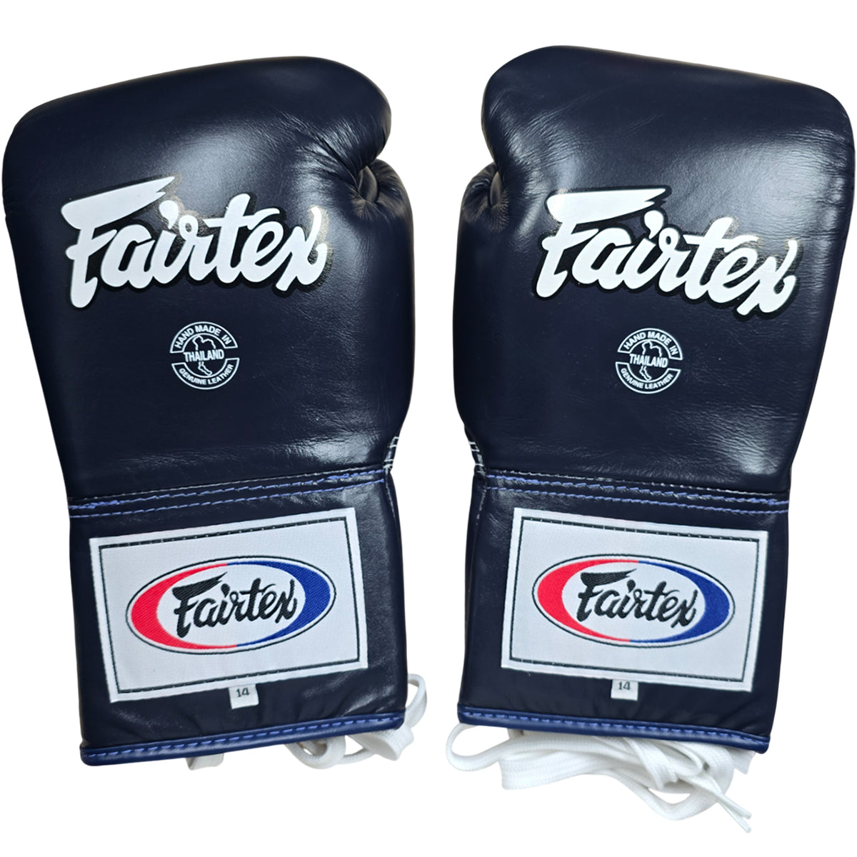 Boxing Gloves Fairtex BGL6 Blue Lace-Up Pro Fight