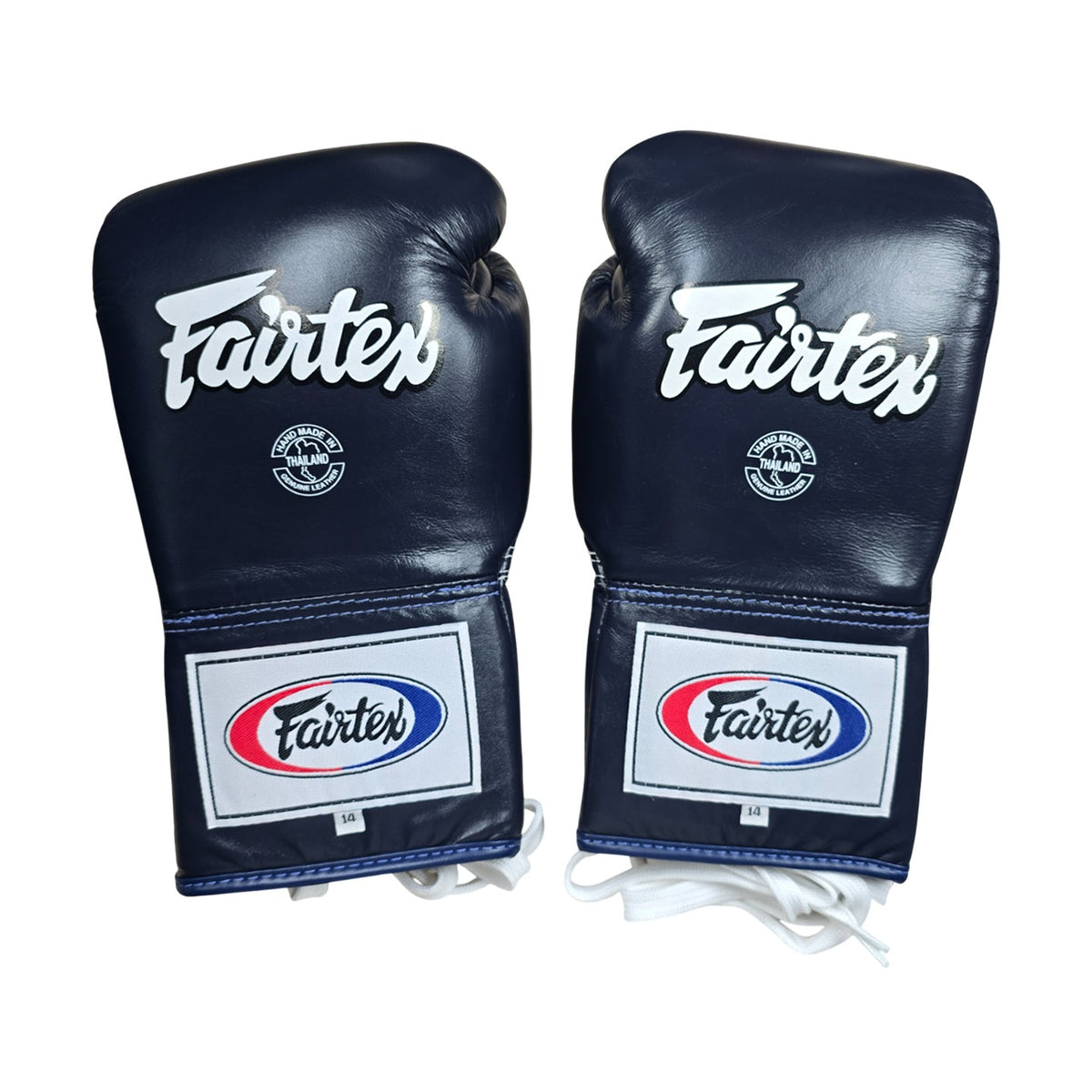 Fairtex BGL6 Lace-Up Boxing Gloves, Blue, view 6