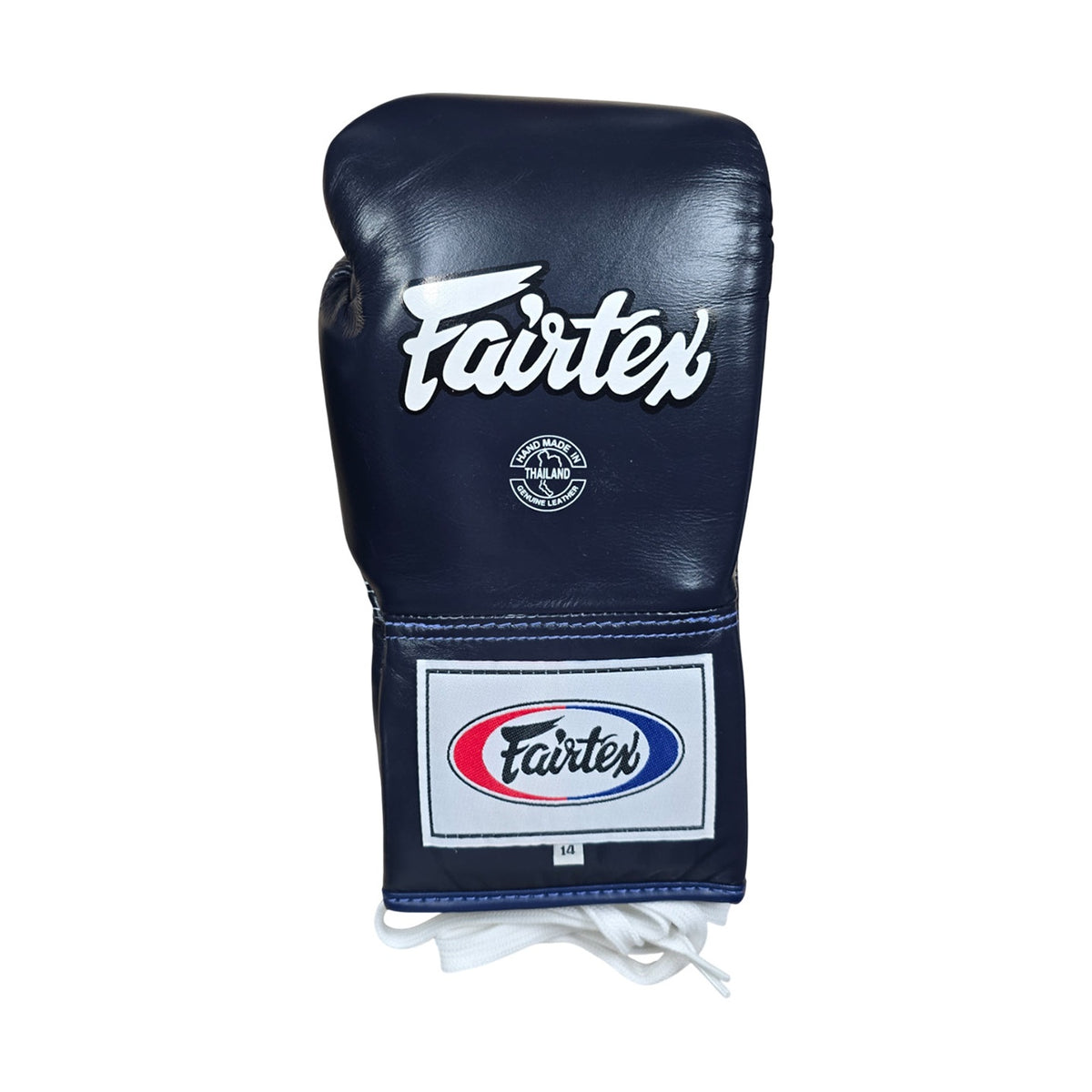 Fairtex BGL6 Lace-Up Boxing Gloves, Blue, view 7