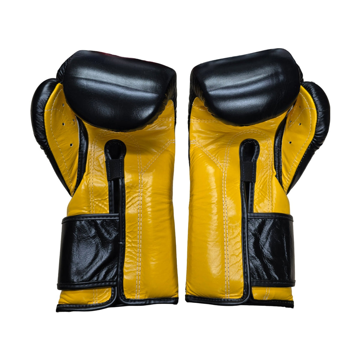 Fairtex BGV9 Boxing Gloves, Black Yellow, view 4