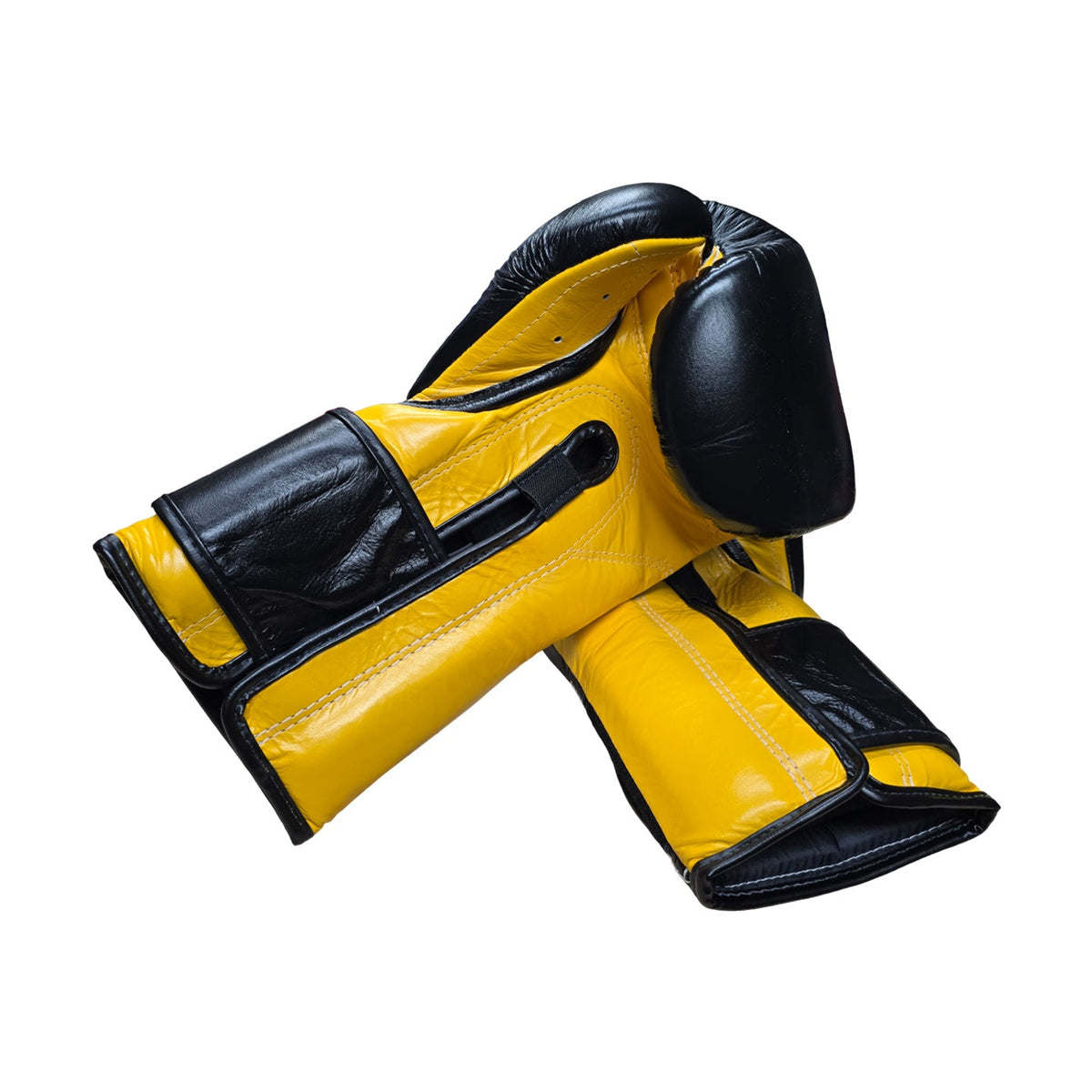Fairtex BGV9 Boxing Gloves, Black Yellow, view 5