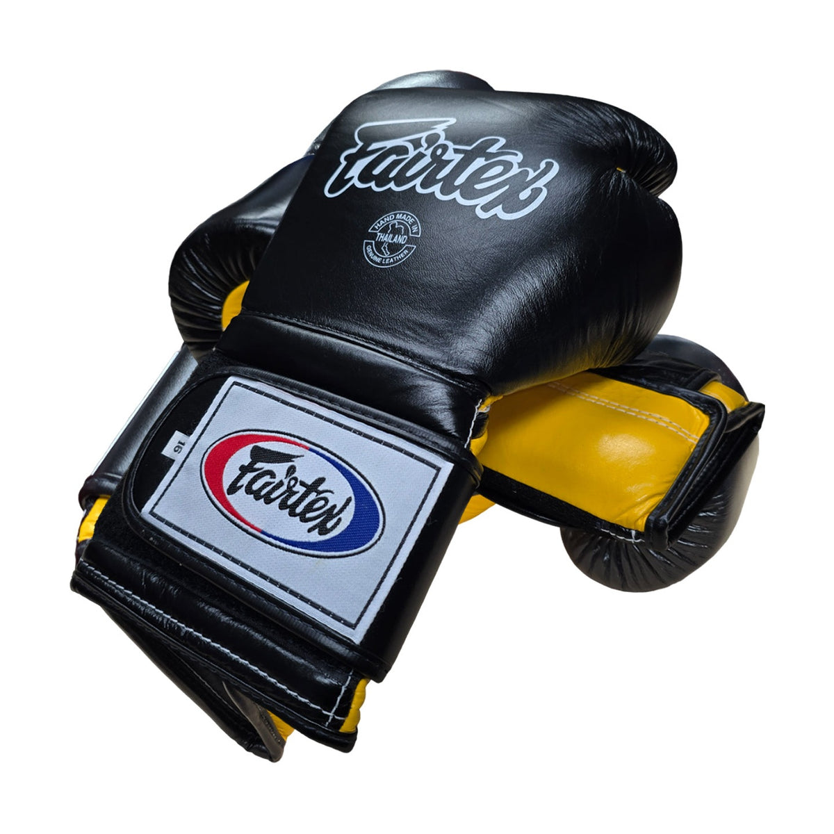 Fairtex BGV9 Boxing Gloves, Black Yellow, view 7