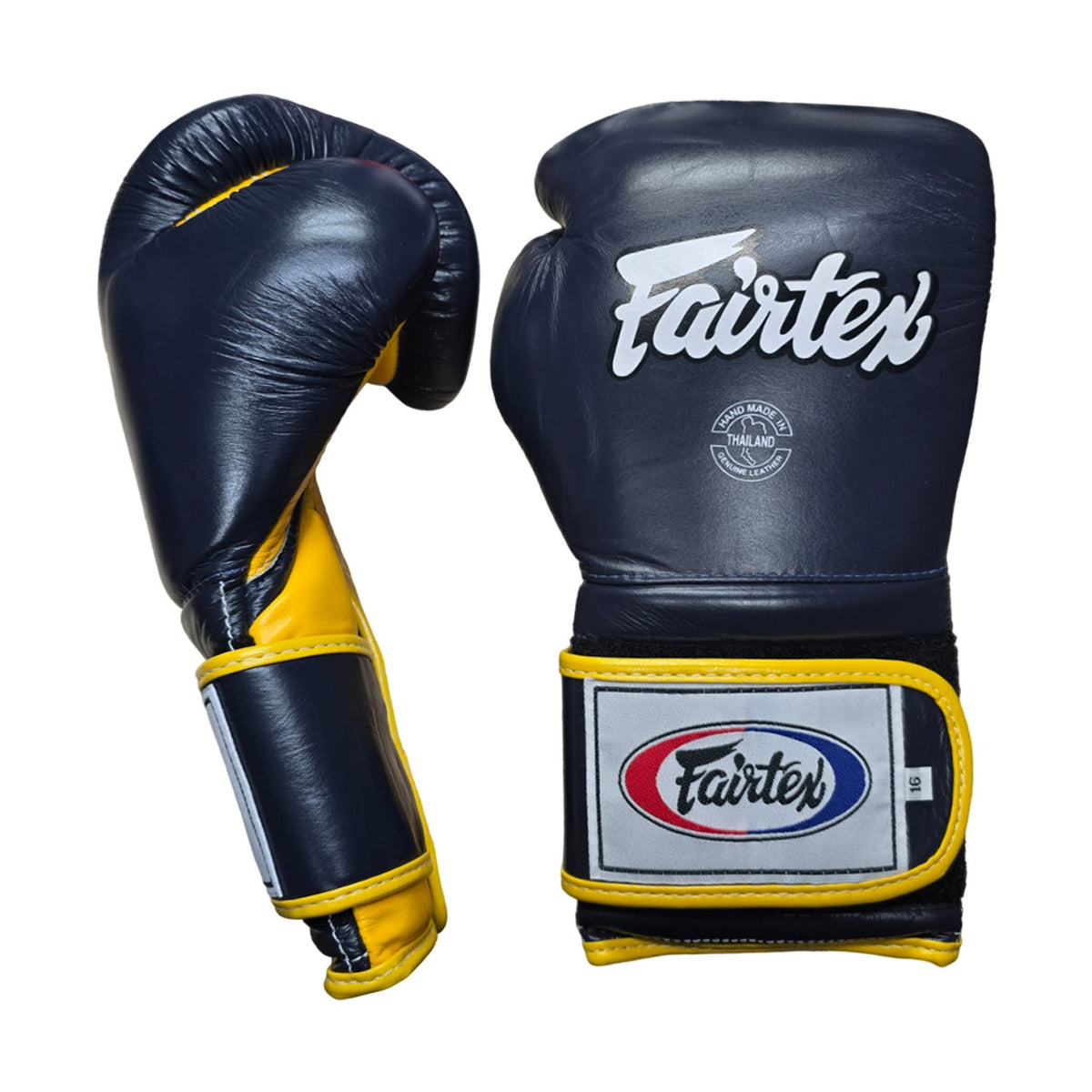 Fairtex BGV9 Boxing Gloves, Blue Yellow, view 4