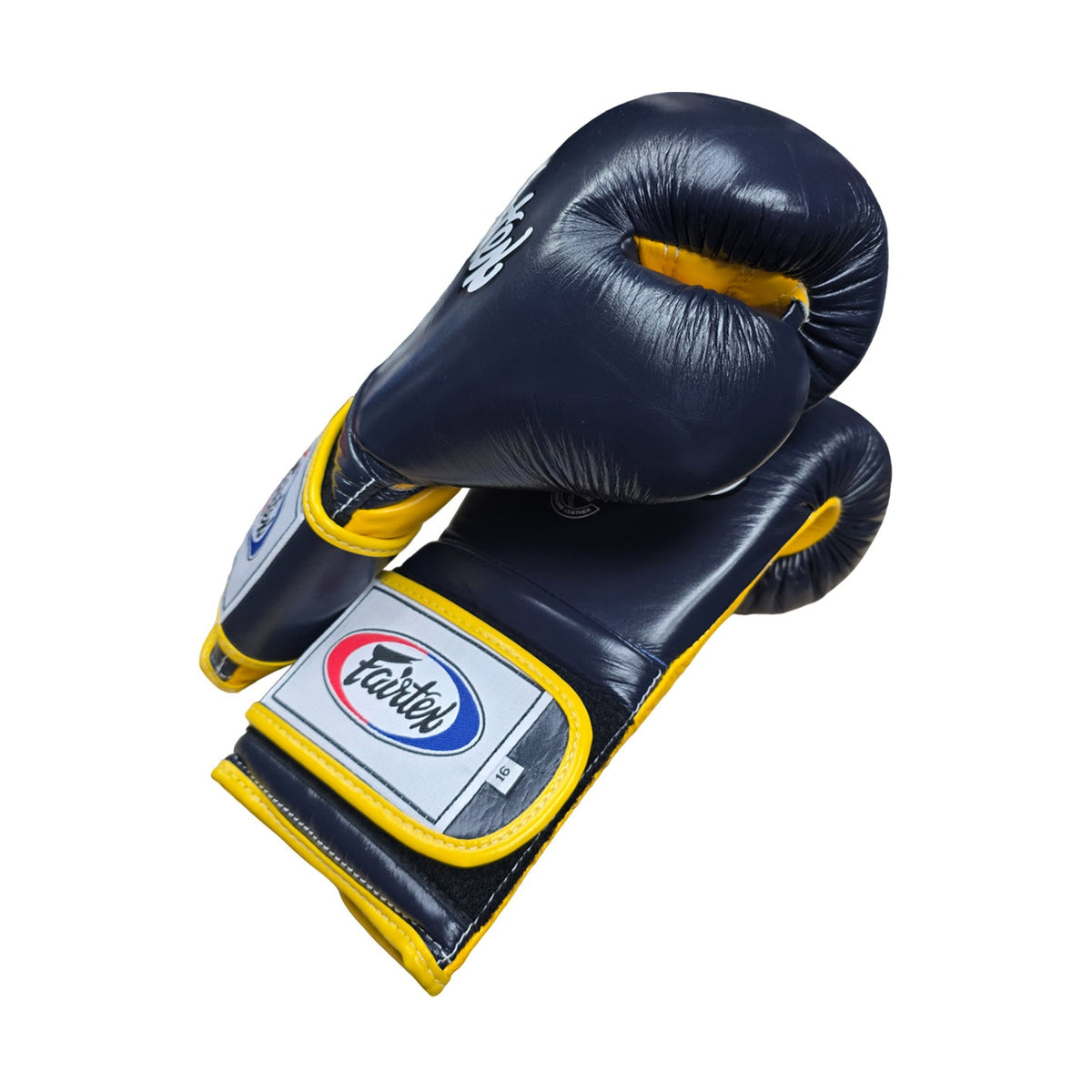 Fairtex BGV9 Boxing Gloves, Blue Yellow, view 2