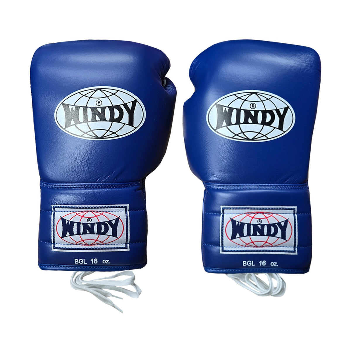 Boxing Gloves Muay Thai Lace-up Windy BGL Blue (Leather)