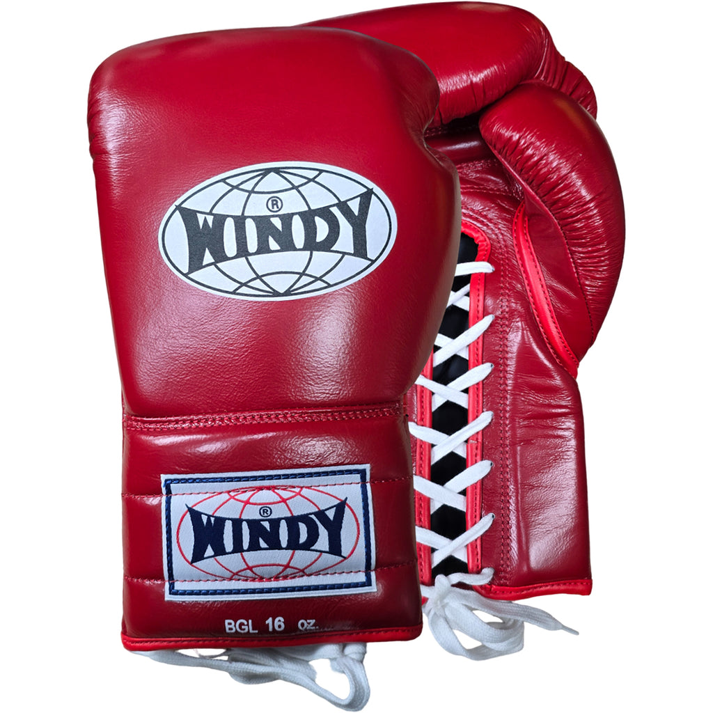 Boxing Gloves Lace up Windy BGL Red