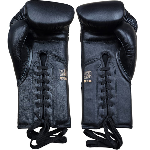 Boxing Gloves Professional TEC Lace-Up Techniques Canada Black