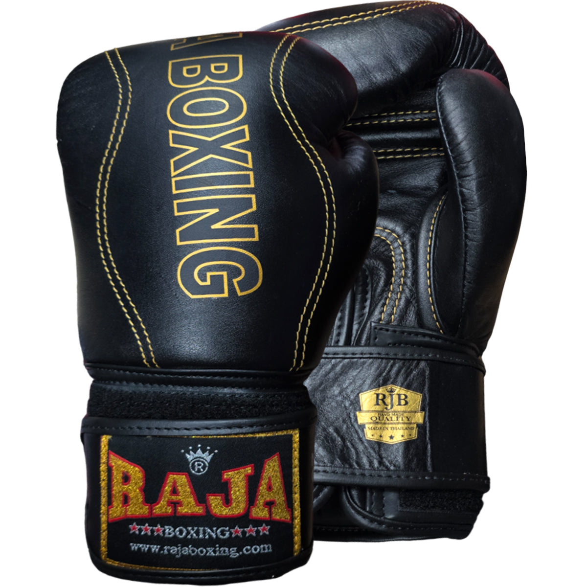 Boxing Gloves Raja RJB-P1 Black Premium "Porsche design" Muay Thai