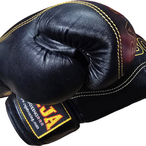 Boxing Gloves Raja RJB-P1 Black Premium "Porsche design" Muay Thai