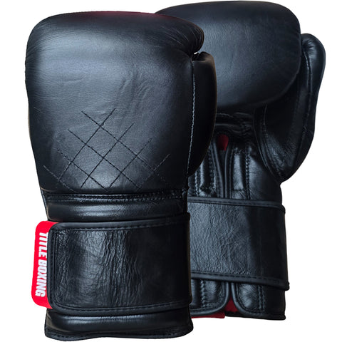Boxing Gloves Title TITLE Boxing Ko-Vert Training Black