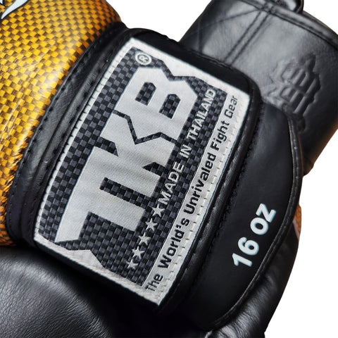 Boxing Gloves Top King TKBGEM-01 Air Black Gold Empower Creativity Old Logo