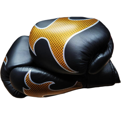 Boxing Gloves Top King TKBGEM-01 Air Black Gold Empower Creativity Old Logo