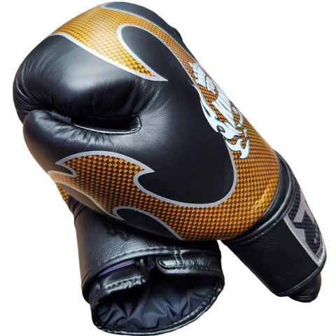 Boxing Gloves Top King TKBGEM-01 Air Black Gold Empower Creativity Old Logo