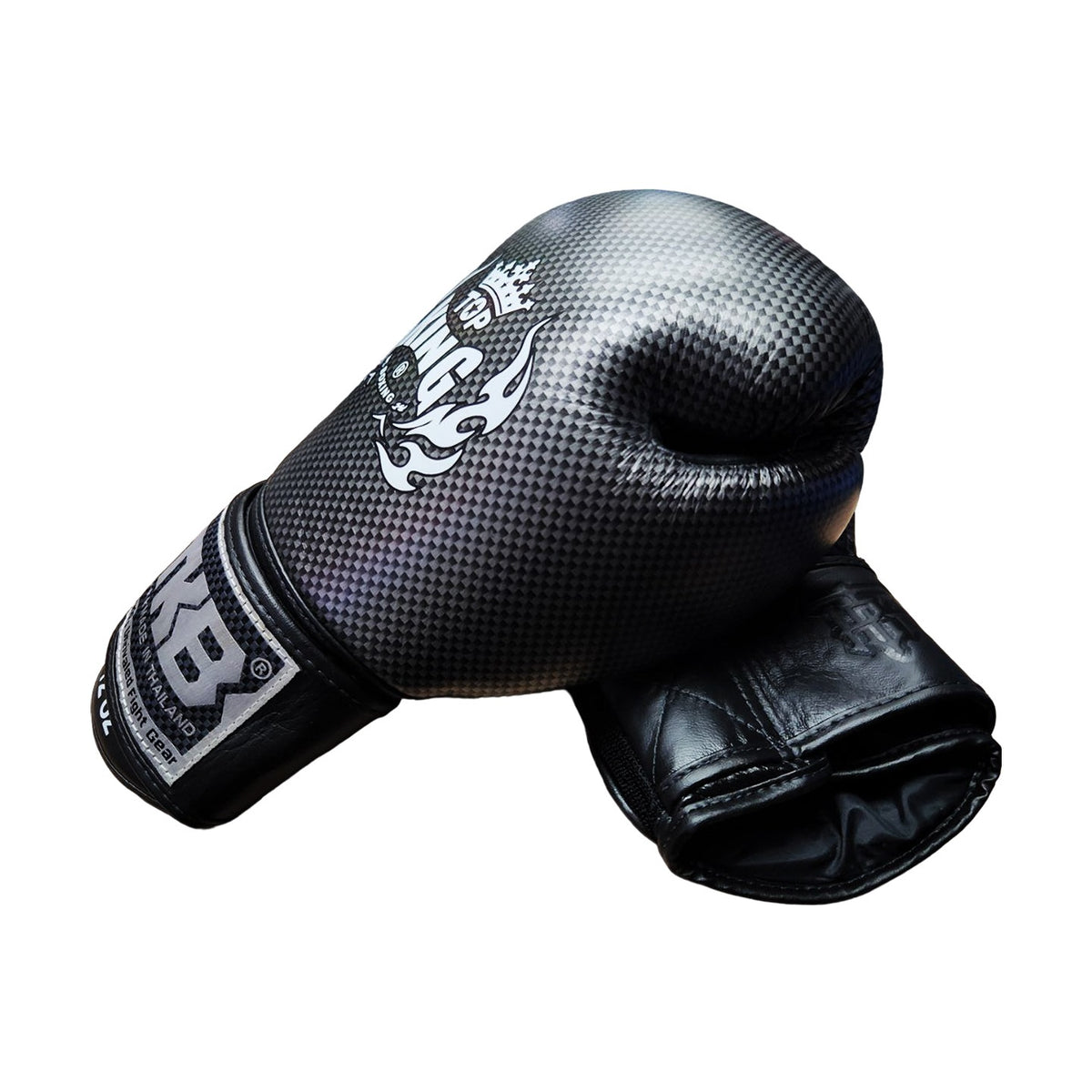 Top King TKBGEM-02 Empower Boxing Gloves, Black Silver, view 3
