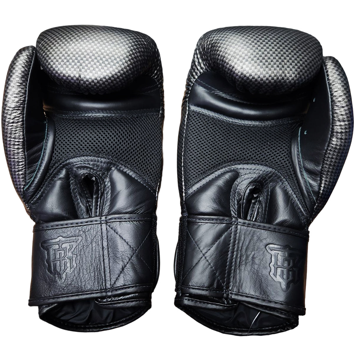 Boxing Gloves Top King TKBGEM-02 Air Black Silver Muay Thai (Old Logo)