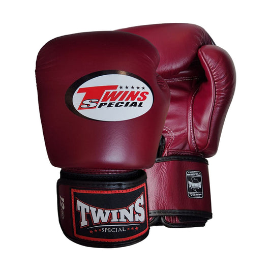 Twins Special BGVL3 Boxing Gloves, Burgundy, view 1