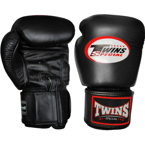 Boxing Gloves Twins Special BGVL3 Black Muay Thai Style