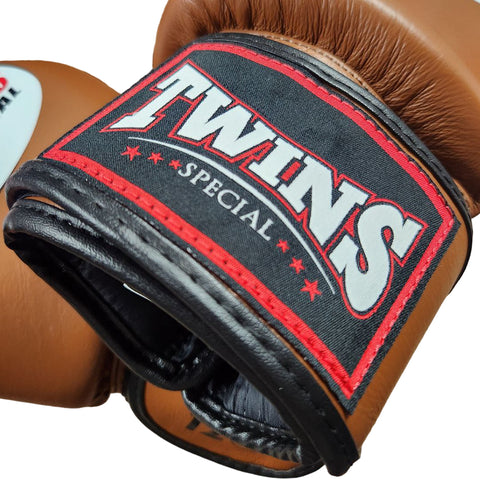 Boxing Gloves Twins Special BGVL3 Brown Muay Thai Style