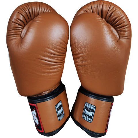 Boxing Gloves Twins Special BGVL3 Brown Muay Thai Style