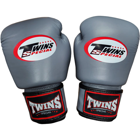 Boxing Gloves Twins Special BGVL3 Grey Muay Thai Style