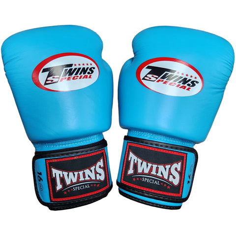 Boxing Gloves Twins Special BGVL3 Light Blue Muay Thai Style