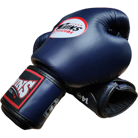 Boxing Gloves Twins Special BGVL3 Navy Muay Thai Style