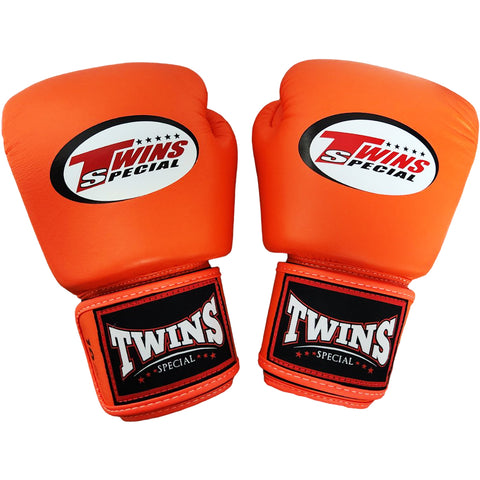 Boxing Gloves Twins Special BGVL3 Orange Muay Thai Style