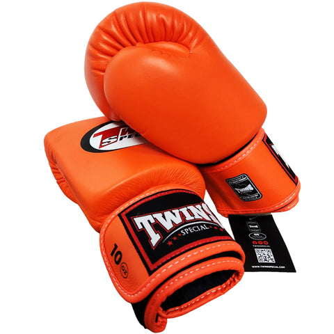 Boxing Gloves Twins Special BGVL3 Orange Muay Thai Style