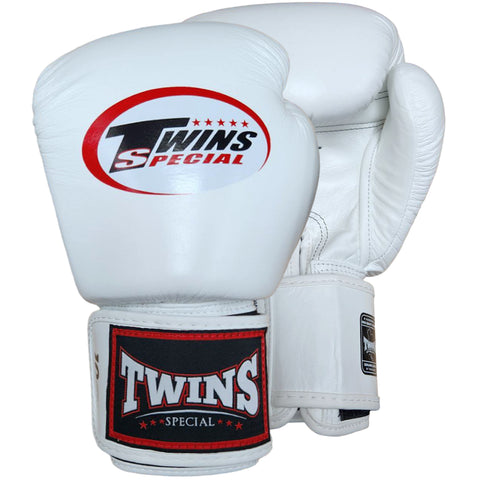 Boxing Gloves Twins Special BGVL3 White Muay Thai Style