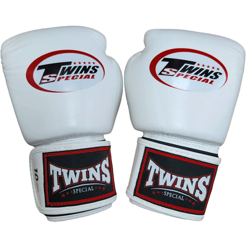 Boxing Gloves Twins Special BGVL3 White Muay Thai Style