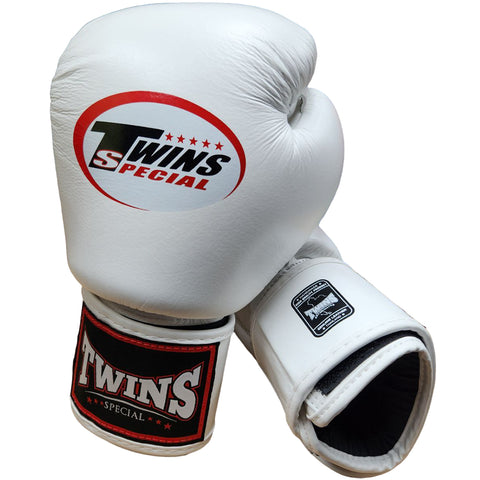 Boxing Gloves Twins Special BGVL3 White Muay Thai Style