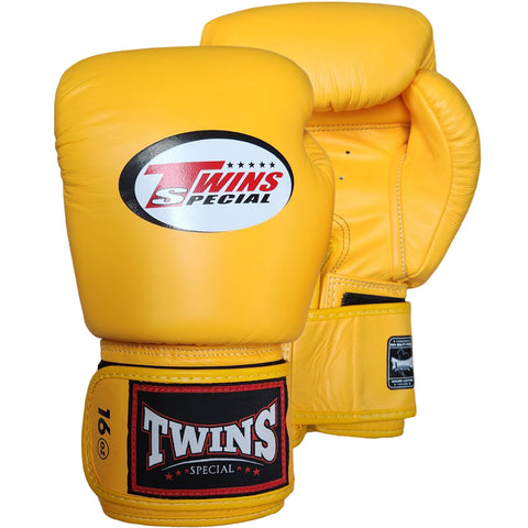 Boxing Gloves Twins Special BGVL3 Yellow Muay Thai Style