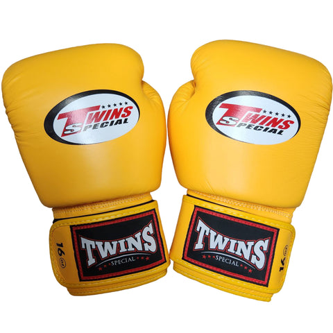 Boxing Gloves Twins Special BGVL3 Yellow Muay Thai Style