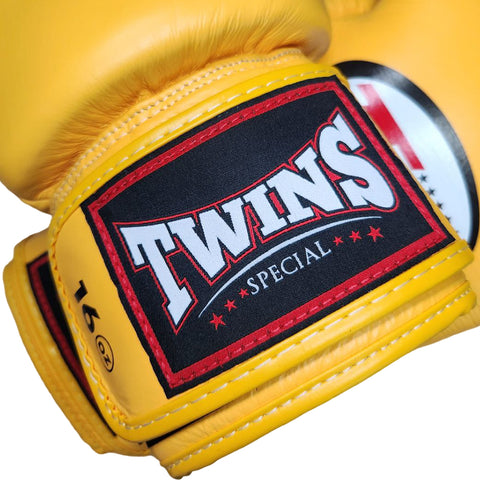 Boxing Gloves Twins Special BGVL3 Yellow Muay Thai Style