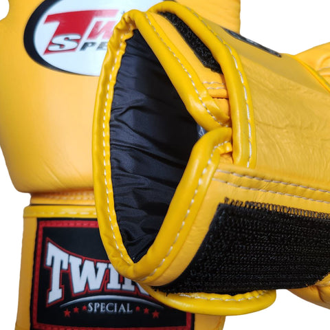 Boxing Gloves Twins Special BGVL3 Yellow Muay Thai Style