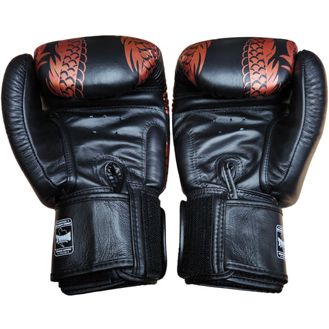 Boxing Gloves Twins Special FBGV-49 Copper Black Fancy Muay Thai Style