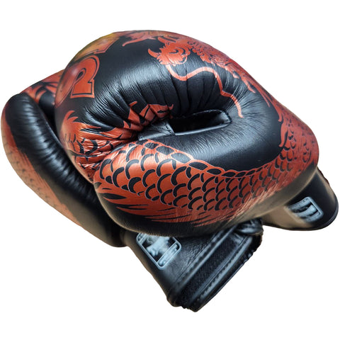 Boxing Gloves Twins Special FBGV-49 Copper Black Fancy Muay Thai Style