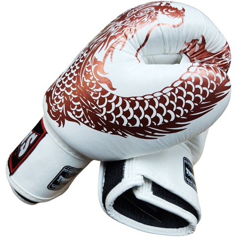 Boxing Gloves Twins Special FBGV-49 Copper White Fancy Muay Thai Style